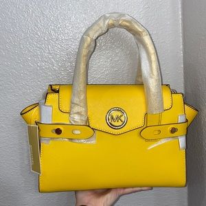 NEW Leather Michael Kors Yellow bag